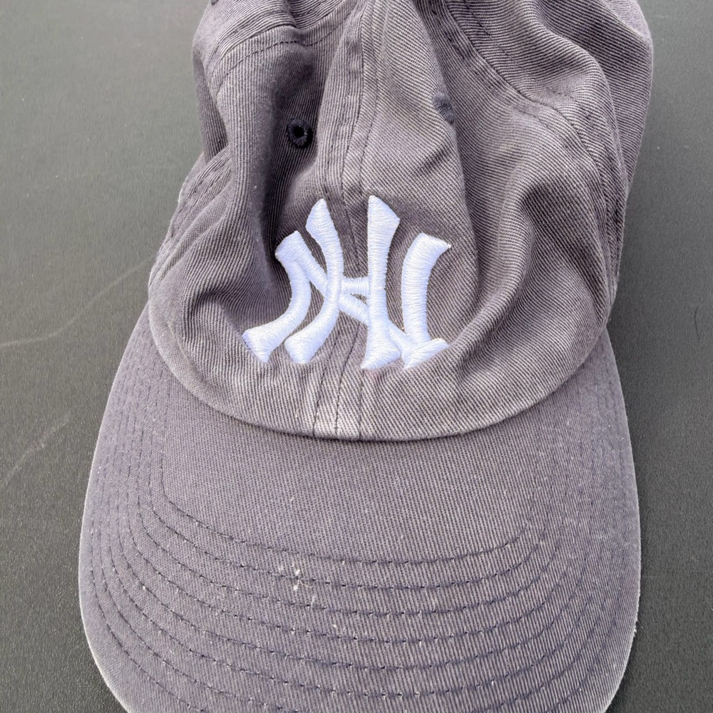 New Era Gray Baseball Cap with White NY Logo